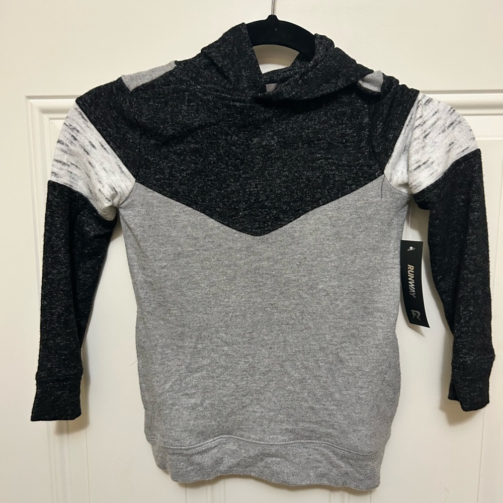 Kids Black and Gray Hoodie